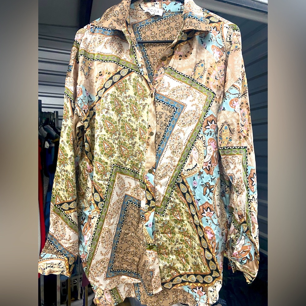 Ladies silk blouse